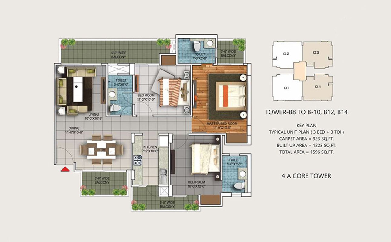 ASPIRE GOLD LOWRISE floor plan 1